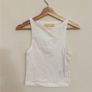 Urban Outfitters White Boat Neck Tank Top